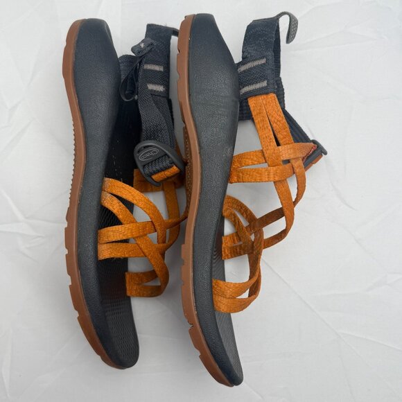 Chaco Z Volv 2 Womens Outdoor Sandals Size 5 Adjustable Black/Orange - Picture 12 of 15